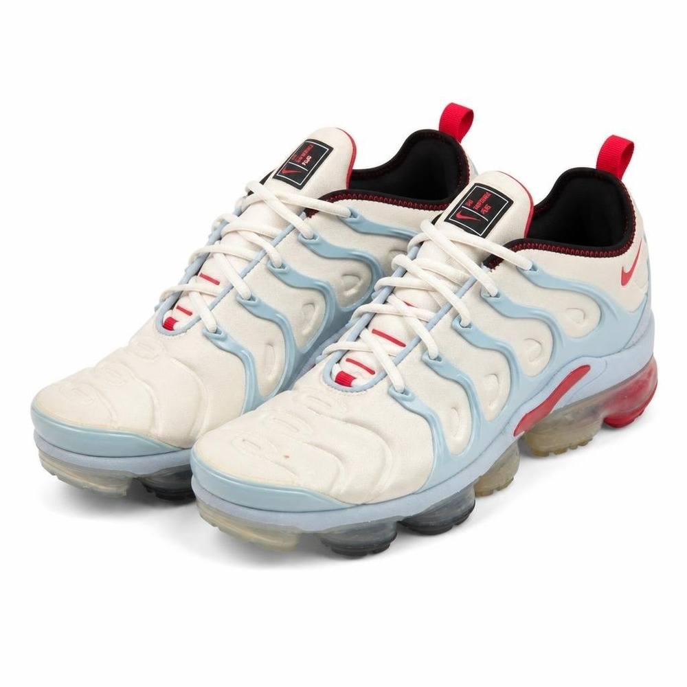 Nike Air VaporMax Plus Chicago Shoes Mens 10.5 White Red Blue CW6974-100